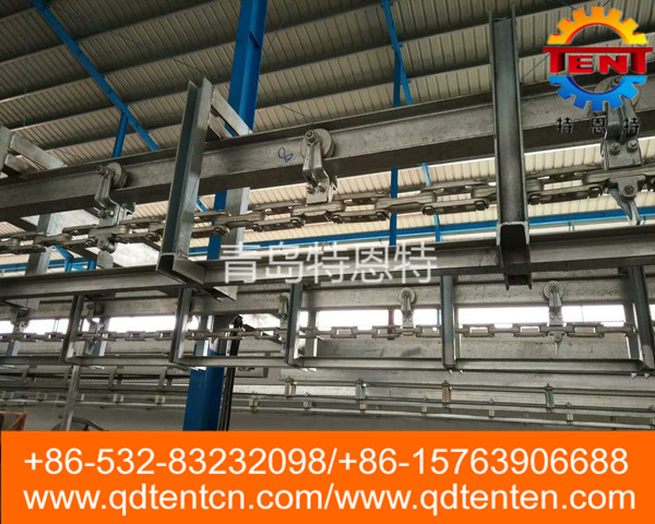 Carcass auto conveyor rail line